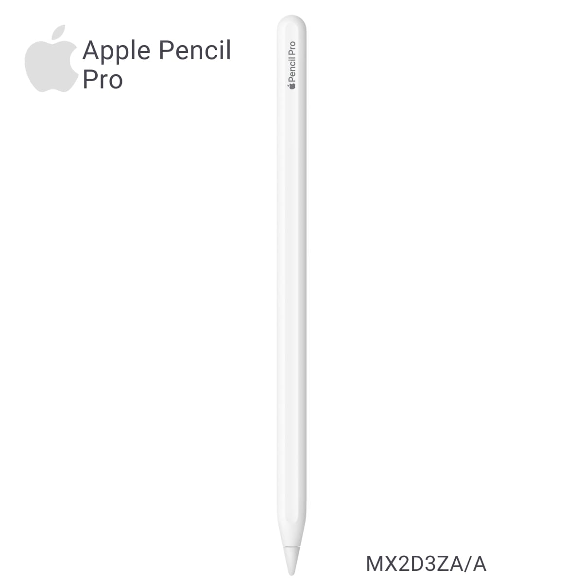 Apple Pencil Pro (アップルペンシル プロ) MX2D3ZA/A ペアリングや充電はワイヤレス 接続:Bluetooth 探すアプリで紛失時の位置を特定 iPadOS:17.5以降 長さ:166 mm 直径:8.9 mm 重量:19.15 g  新たな創造の世界に