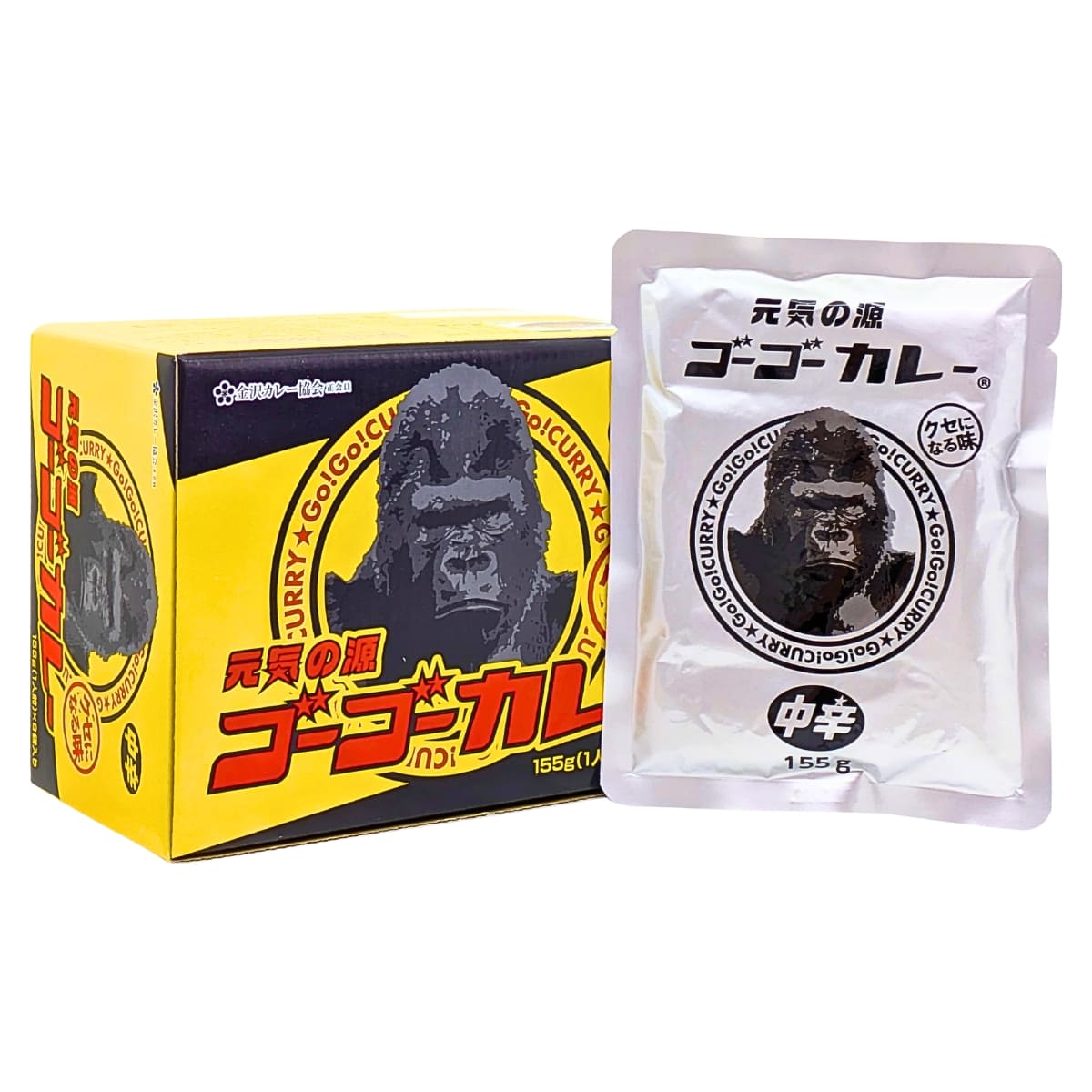 【秋特集】ゴーゴーカレー 元気の源 クセになる味 中辛 155g(1人前)×8袋入り レトルト食品 日本製
