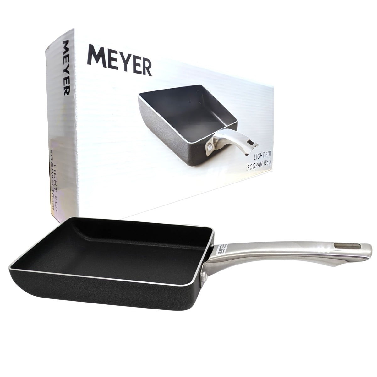 MEYER（ マイヤー ）ライト ポット エッグパン 内面はフッ素樹脂加工 18cm  IH、ガス等オール熱源に対応 キッチン 食器 調理器具 フライパン Meyer Light Pot Egg pan 18cm キッチン用品 調理