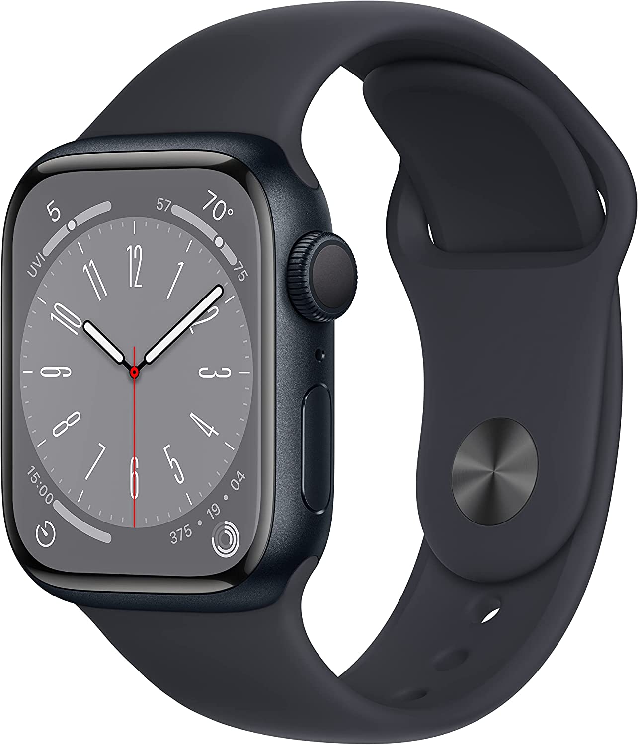 アップルウォッチ apple watch series 8 gpsモデル 41mm MNP53J/A  ミッドナイト アルミニウム ケース と ミッドナイト スポーツ バンド レギュラー 皮膚温センサー 周期記録 酸素レベル 高心 低心 不規則な 通知  スマートウォッチ
