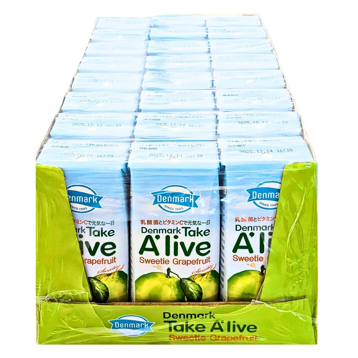 【秋の暮らし 送料無料】Denmark (Take Alive) テイクアライブ スウィーティー グレープフルーツ 200ml×24本(果汁3%)乳酸菌入り 1本にビタミンCが470mg含有 ドリンク 原産国:大韓民国(韓国) 1本当たり90kcal #57931ドリンクグレープフルーツ飲料 ストック